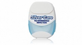 Зубна нитка Silver Care антибактеріальна зі фтором і нітратом срібла 50м